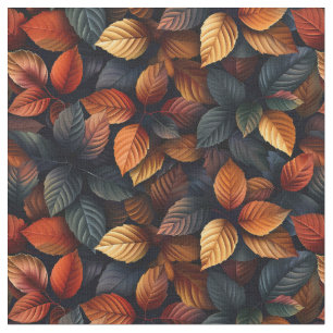 Moody herfst Herfst bladeren patroon Stof