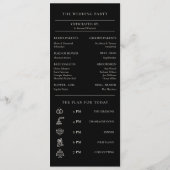 Moody Herfst Herfst Wildflower Wedding Programma (Achterkant)