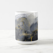 Moody Ink Charcoal Gold Abstract Blk ID988 Koffiemok (Center)