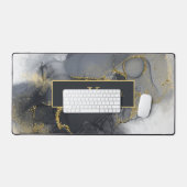 Moody Ink Charcoal Gold Abstrait ID988 (Clavier et souris)