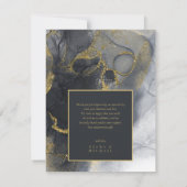 Moody Ink Charcoal Gold Merci Abstrait ID988 (Dos)