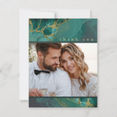 Moody Ink Emerald Gold Abstrait Merci ID988 (Devant)