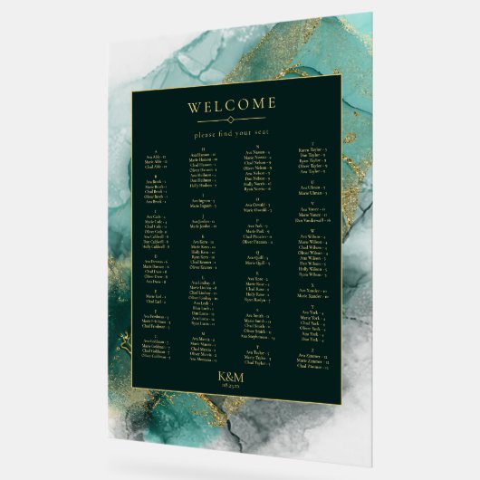 Moody Ink Emerald Gouden Zitkaart ID988 Acryl Bord (Hoek)