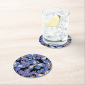 moody iris ronde kartonnen onderzetter (Insitu)