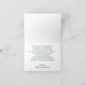 Moody Jewel Tones Monet Lily Pond Fine Art Wedding Bedankkaart (Binnen)