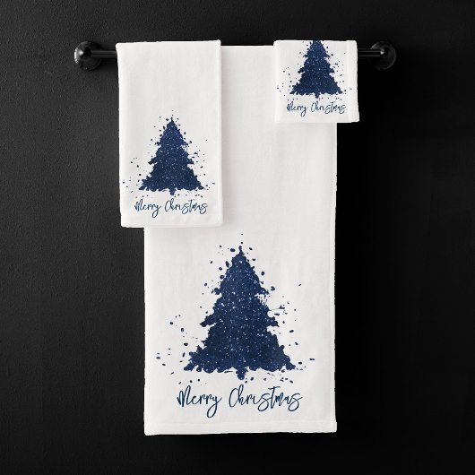Moody Joyeux Noël | Classy Dark Navy Blue Tree