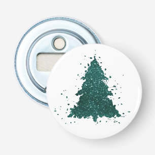 Moody kerstboom   Dark Midnight Blauwgroen Green Button Flesopener
