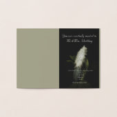 Moody Light en plume, or Faire-part de mariage (Intérieur)