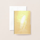 Moody Light en plume, or Faire-part de mariage (Derrière avec enveloppe)