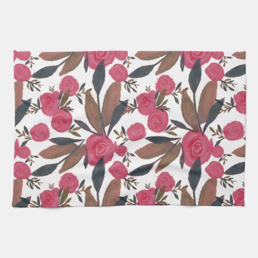 Moody Magenta La Rosa Kitchen Towel Theedoek (Horizontaal)
