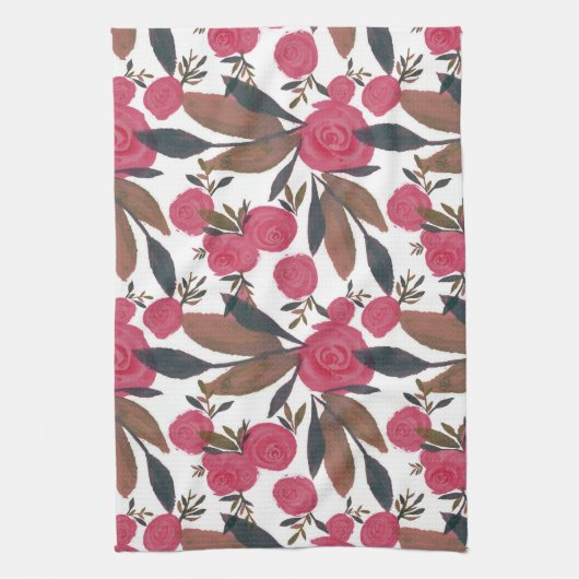 Moody Magenta La Rosa Kitchen Towel Theedoek (Verticaal)