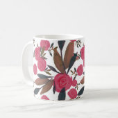 Moody Magenta La Rosa Mug Florale (Devant gauche)