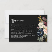 Moody Mariage Details Carte de boîtier (Devant)