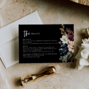 Moody Mariage Details Carte de boîtier