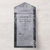Moody Médiéval tout en un mariage Invitation RSVP (À l'intérieur)