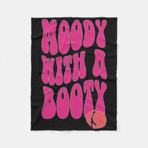 Moody met een buit fleece deken