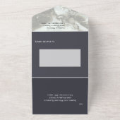 Moody Middeleeuws All in One Wedding RSVP Uitnodig All In One Uitnodiging (Buitenkant)
