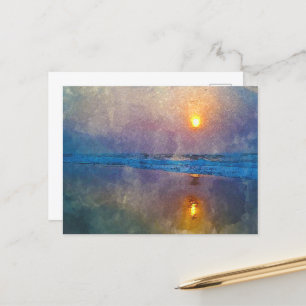 Moody misty sebe sunrise feestdagenkaart