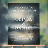 Moody Modern Winter Wedding Bienvenue (Neutre)