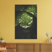 Moody Morning Dew-canvas printkunst Canvas Afdruk (Insitu (Woonkamer))