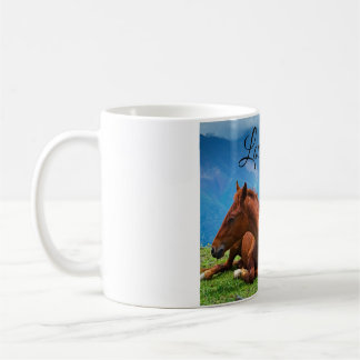 Moody Mountain Horses: Een fijne kunst reis  Koffiemok