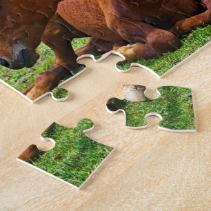 Moody Mountain Horses: Een fijne kunst reis puzzel