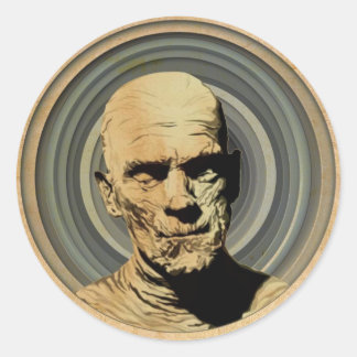 Moody Mummy Ronde Sticker