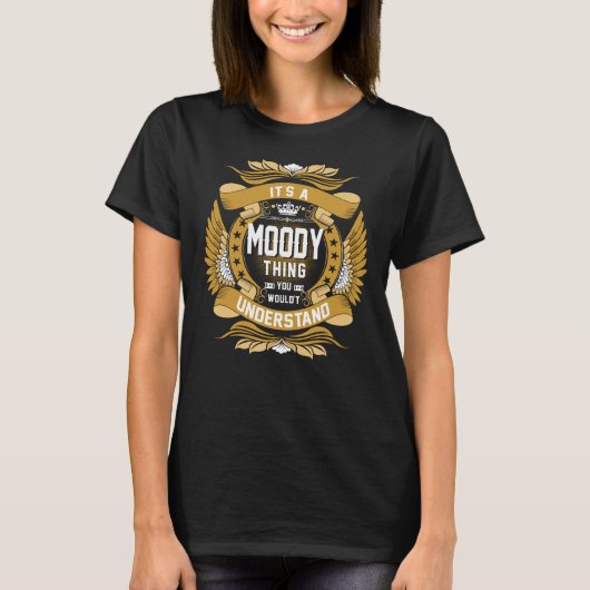 MOODY-naam, MOODY-familienaam crest T-shirt (Voorkant)