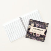 Moody Night Floral Business Spiral Carnet (Intérieur)
