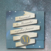 Moody Night Sky ooit na de sterren Tissuepapier