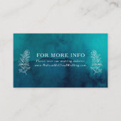 Moody Ocean Waterverf Bruiloft Website Enclosure Informatiekaartje (Voorkant)