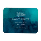 Moody Ocean Waterverf Flexible Save the Date Magneet (Horizontaal)