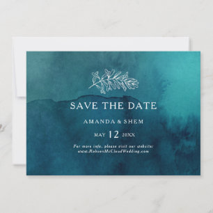 Moody Ocean Waterverf Horizontal Save the Date