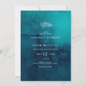 Moody Ocean Waterverf vond alles in één keer Kaart (Voorkant)