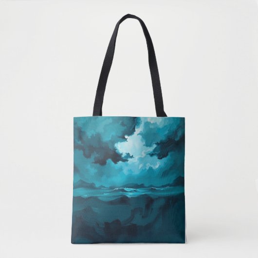 Moody Ocean Waves Under Stormy Sky – Abstract Seas Draagtas (Voorkant)