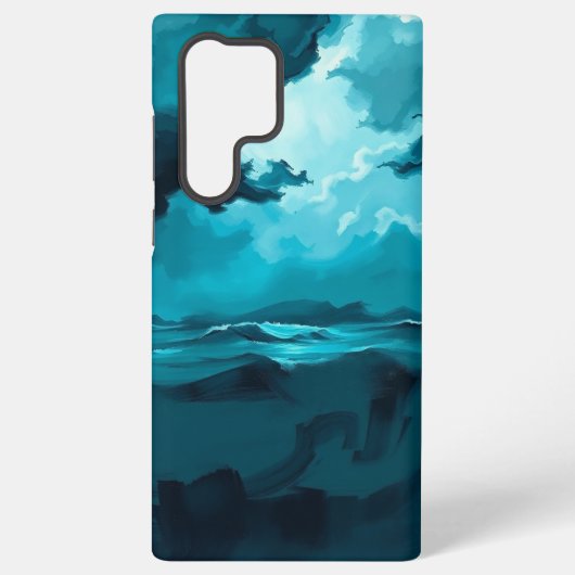 Moody Ocean Waves Under Stormy Sky – Abstract Seas Samsung Galaxy Hoesje (Achterkant)