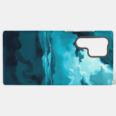 Moody Ocean Waves Under Stormy Sky – Abstract Seas Samsung Galaxy Hoesje (Achterkant horizontaal)