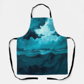 Moody Ocean Waves Under Stormy Sky – Abstract Seas Schort (Voorkant)