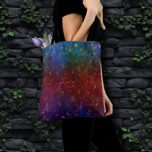 Moody Ombre Psychedelic Grunge Gold Stardust Draagtas