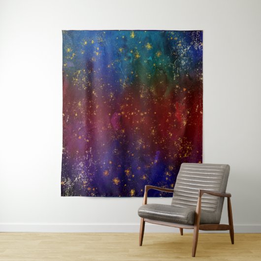 Moody Ombre | Psychedelic Grunge Stardust Backdrop Wandkleed (In situ)