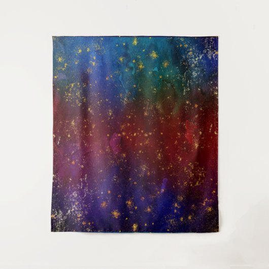 Moody Ombre | Psychedelic Grunge Stardust Backdrop Wandkleed (Voorkant)