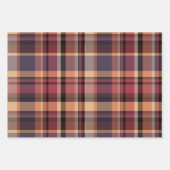 Moody Oversized Autumn Sunset Plaid Inpakpapier Vel (Voorkant 3)