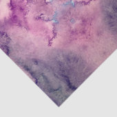 Moody Paarse Abstracte Tie Dye Tissuepapier (Detail)