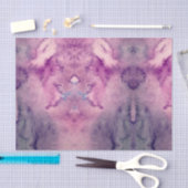 Moody Paarse Abstracte Tie Dye Tissuepapier (Craft)