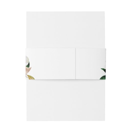 Moody Paarse Blooms Wedding Uitnodigingen Wikkel (Achterkant Voorbeeld)