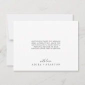 Moody Paarse coördinaat Plum Dank u kaart (Achterkant)