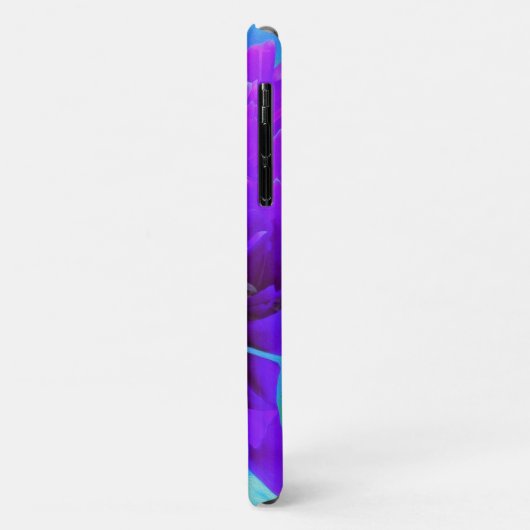 Moody Paarse Peony met mooie olievlek Case-Mate iPhone Case (Achterkant/links)