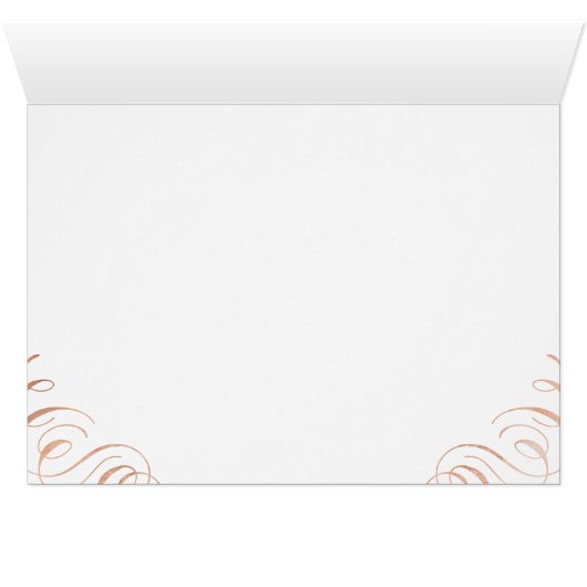 Moody paarse roos goudkalligrafie bedankt (Binnen Horizontaal (Onder))