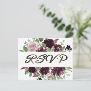 Moody Passion   Dramatische Paarse Garland Meal RS Briefkaart