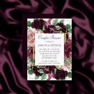 Moody Passions   Dramatische Paarse Koppels Douche Kaart